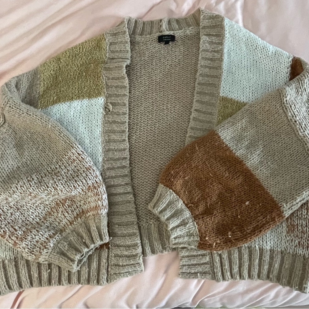 Debut Multicolor Knit Cardigan